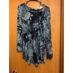 Blue Tie-Dye Dress/Tunic